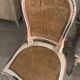 Lot de 6 chaises style Louis XVI avec cannage