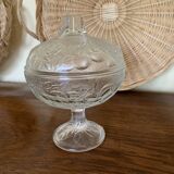 Pretty vintage glass candy box