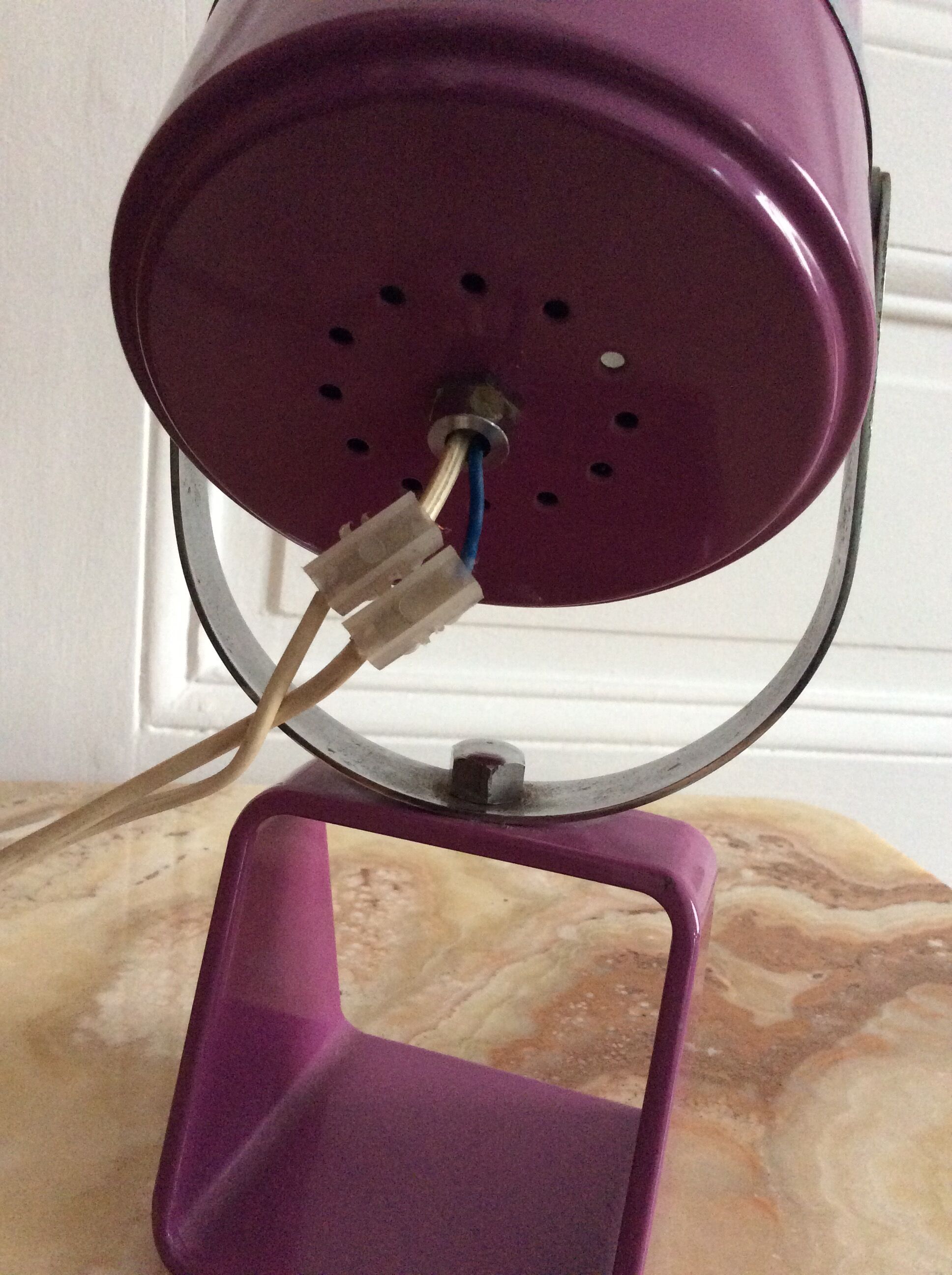 Lamp purple 70s vintage