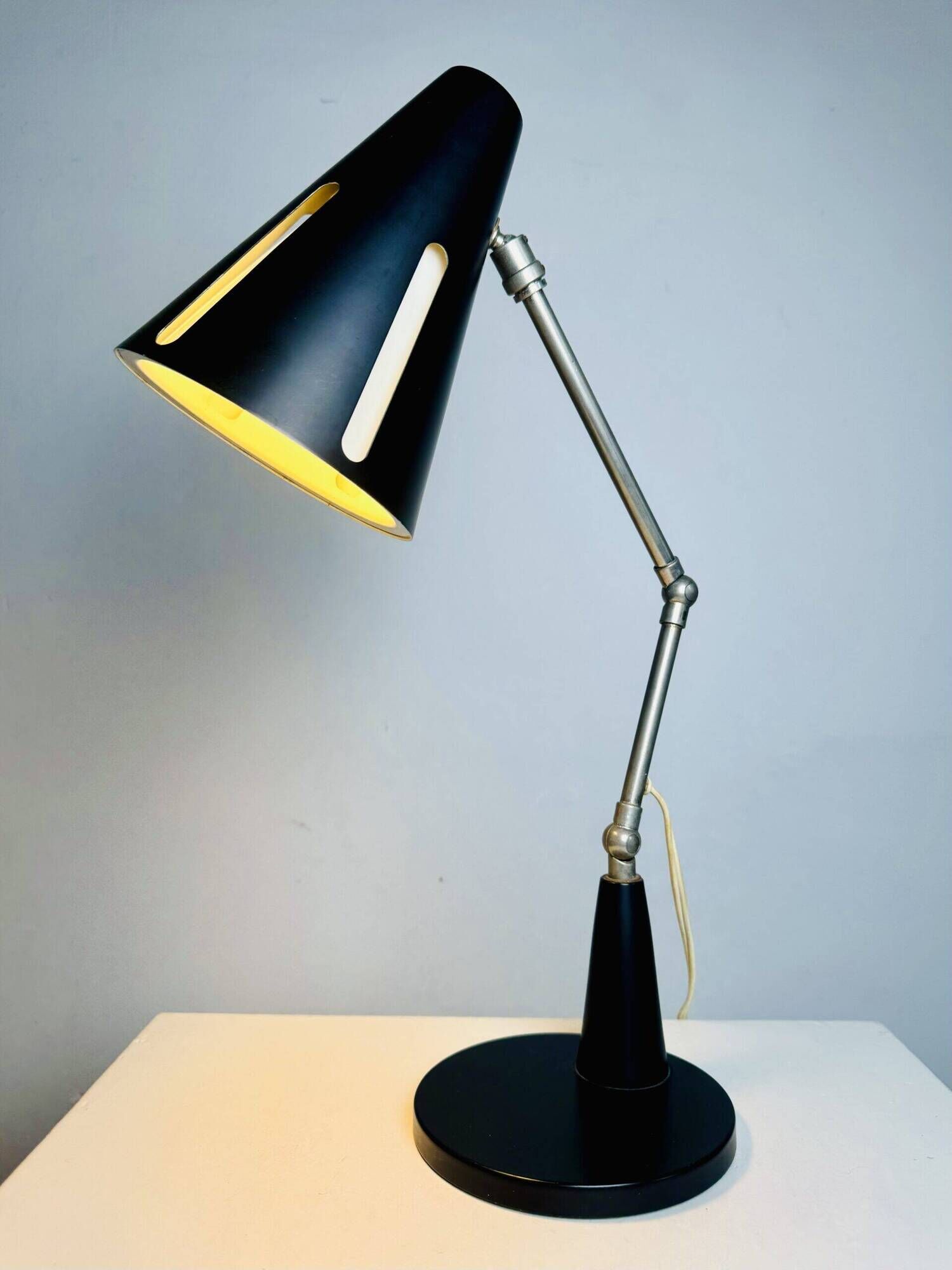 Sun Series (Zonneserie) Desk Lamp By H. Busquet For Hala Zeist, The Netherlands 1950S