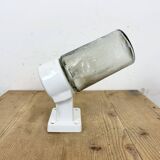 Vintage white porcelain wall light, 1960s