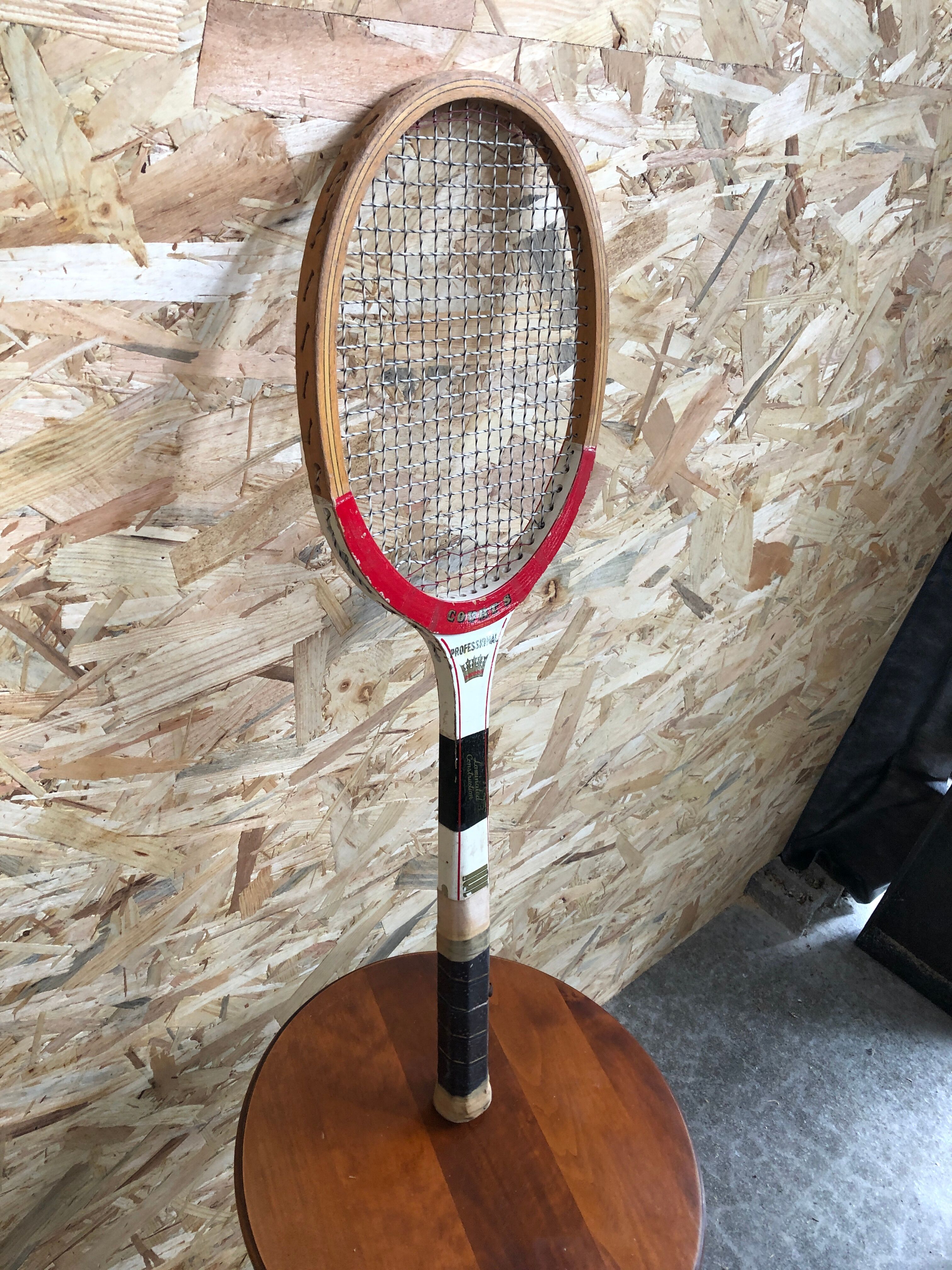 Old racket tennis courts professional wood