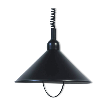Black vintage pendant lamp from Denmark