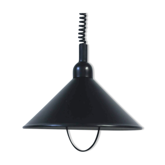 Black vintage pendant lamp from Denmark