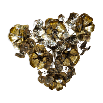 Henri Fernandez Applique or Ceiling Lotus Flower 106 cm