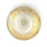 Jean-Pierre Baquère - Blown glass and gold leaf bottle - vintage 1995 - retro chic