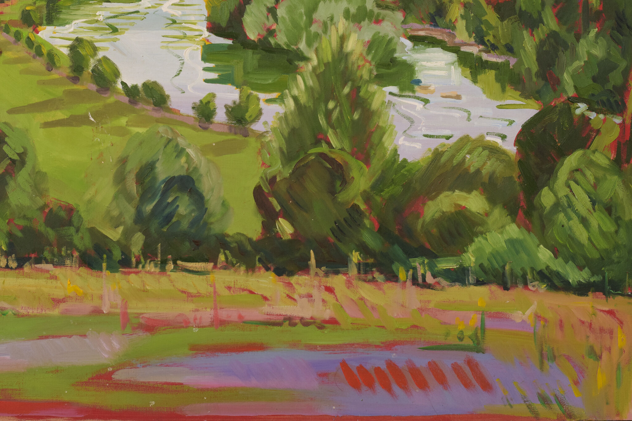 Richmond Terrace Sunset, En Plein Air