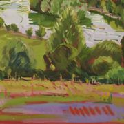 Richmond Terrace Sunset, En Plein Air