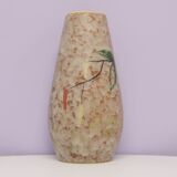 vintage painted mottled taupe West Germany vase Foreign