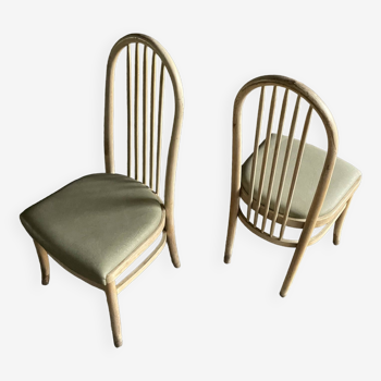 Pair of Baumann bistro chairs