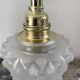 Pair of vintage gold and chiseled glass wall lights
