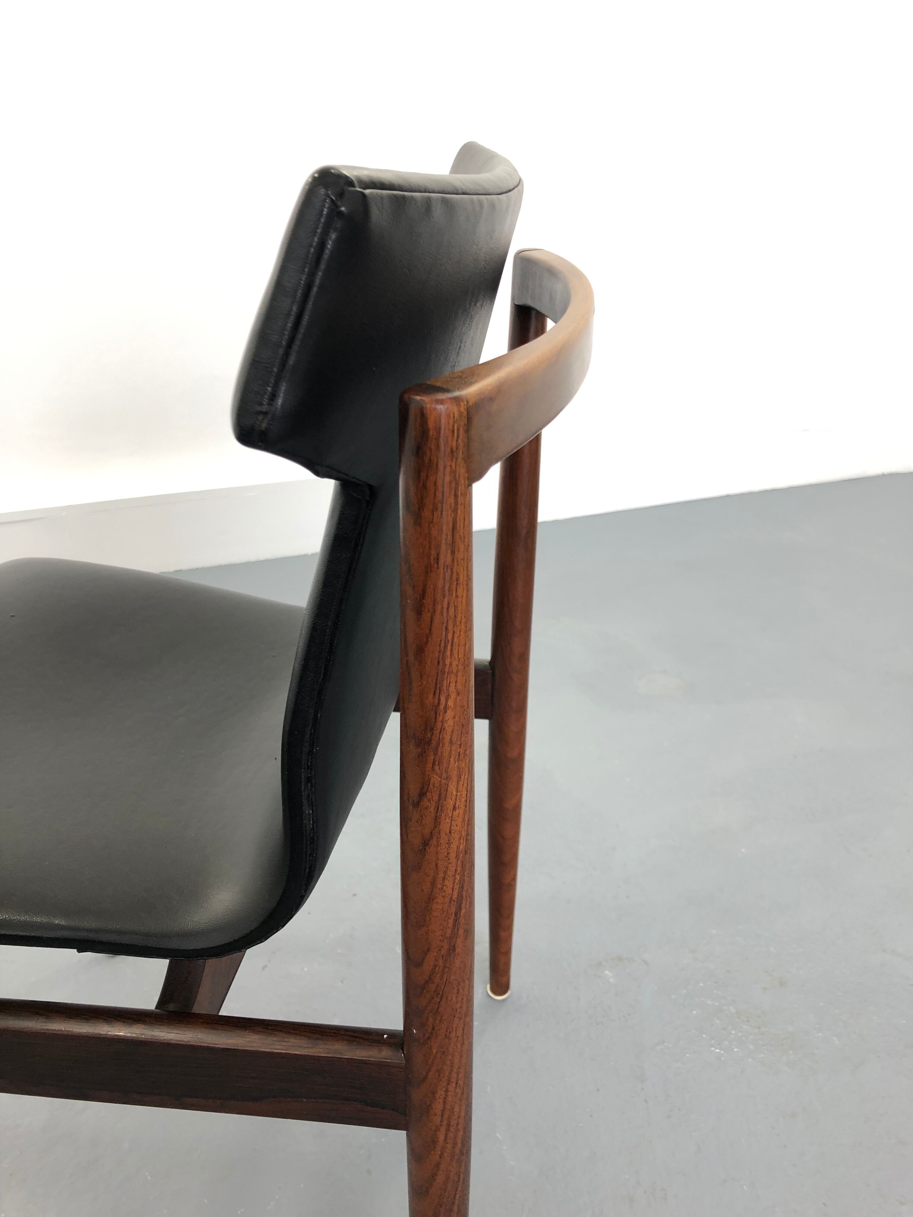 Rosewood Dining Chair by Inger Klingenberg for Fristho,  1960s,