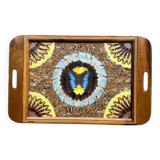 Morpho butterfly wing decor tray