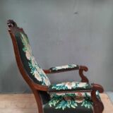 Stamped voltaire armchair
