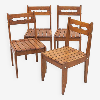 Set of 4 Guillerme and Chambron chairs