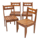 Set of 4 Guillerme and Chambron chairs