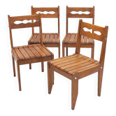 Set of 4 Guillerme and Chambron chairs