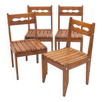 Set of 4 Guillerme and Chambron chairs