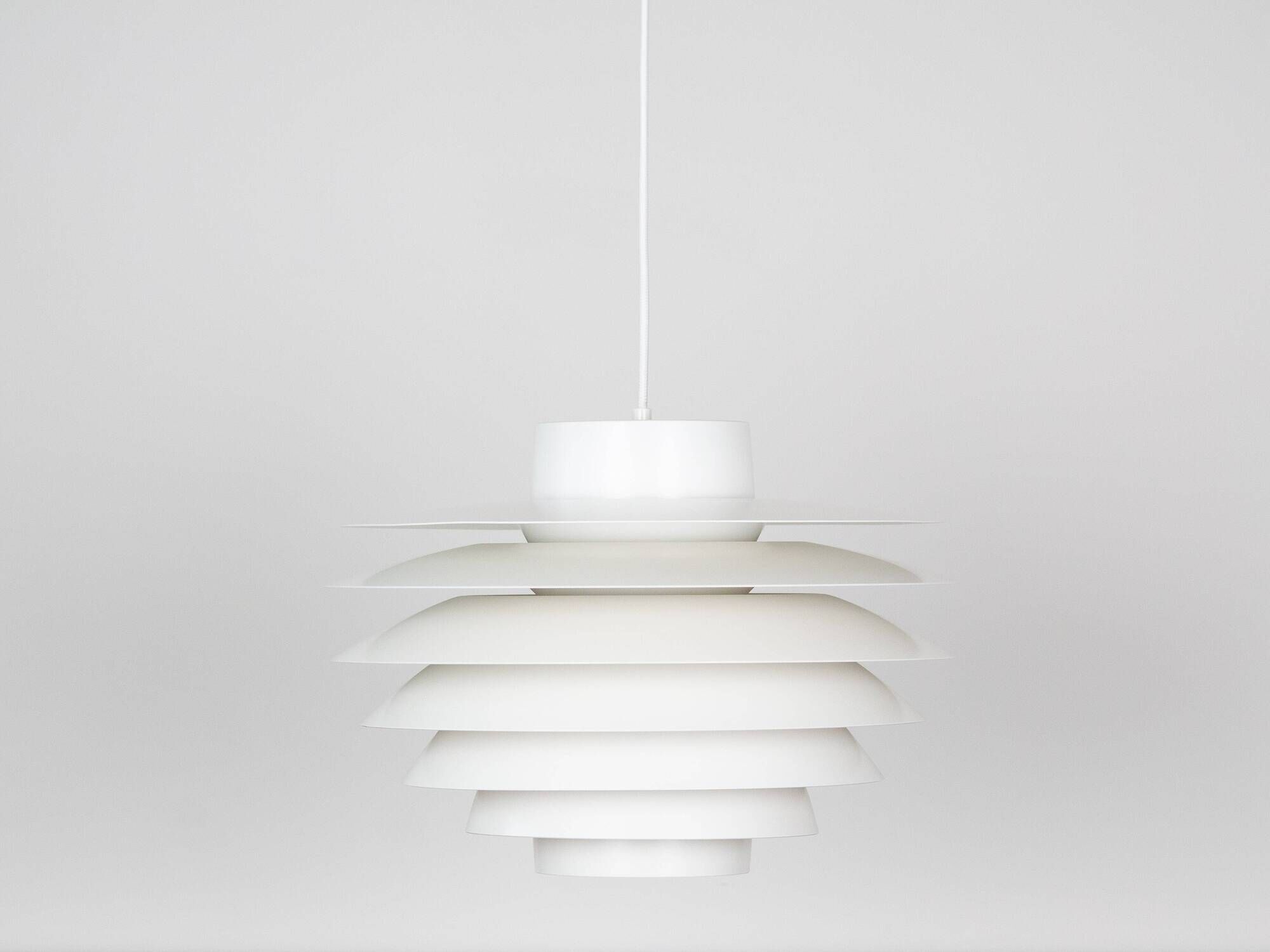 Lampe suspendue vintage danoise Verona par Svend Middelboe, Lyfa, 1962