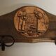 Porte-manteau vintage bois / fer forgé