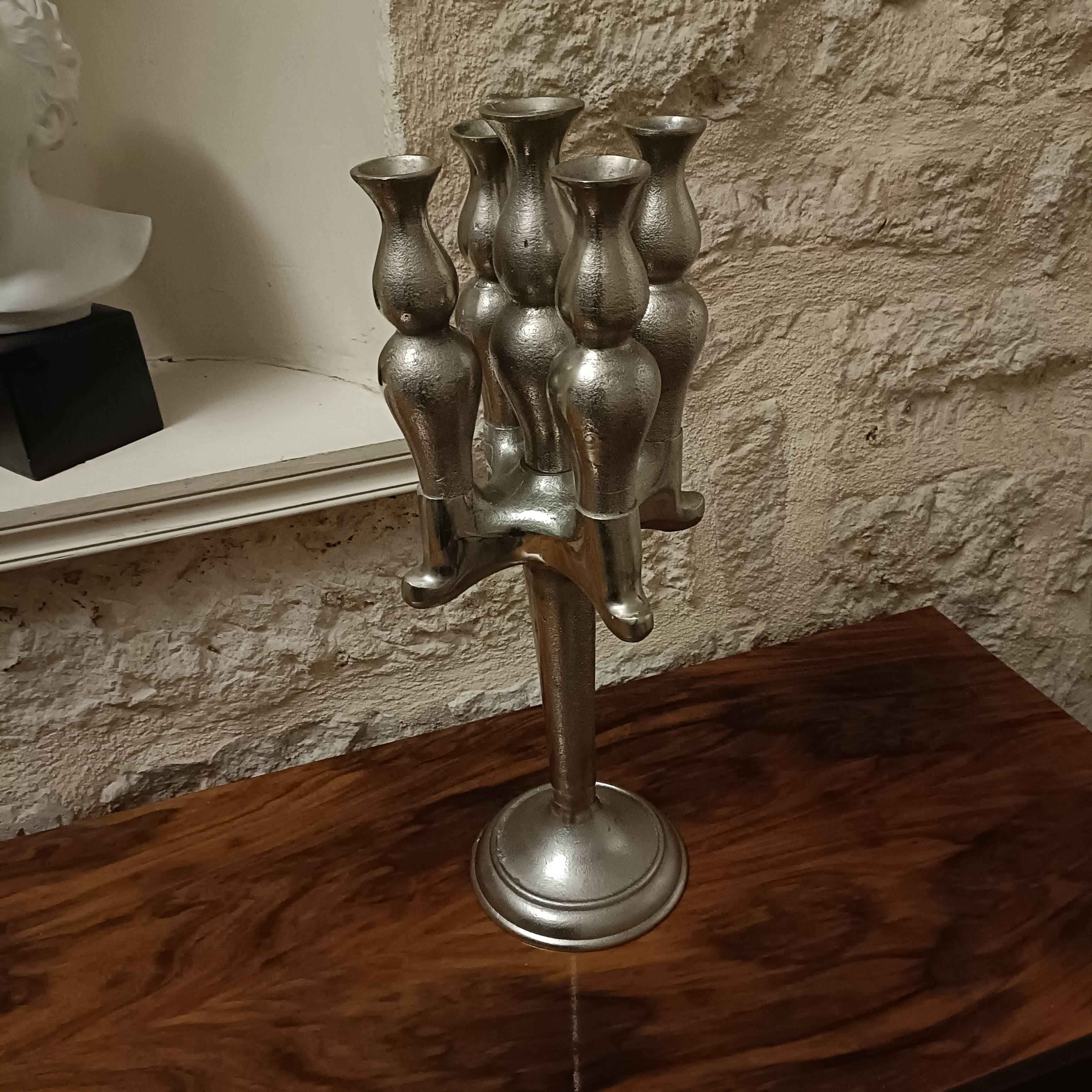 Vintage five-light candlestick