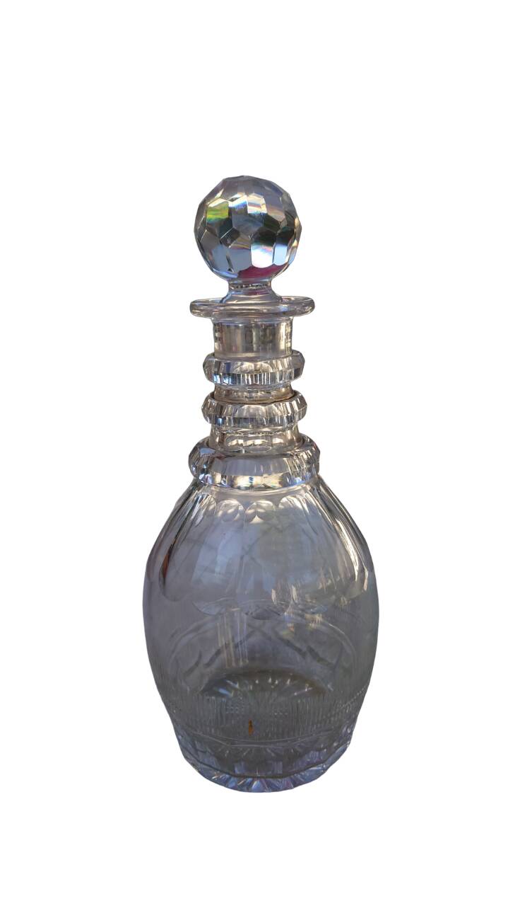 Napoleon III crystal wine carafe