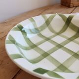 Vintage hollow round serving dish - Green Tablecloth model