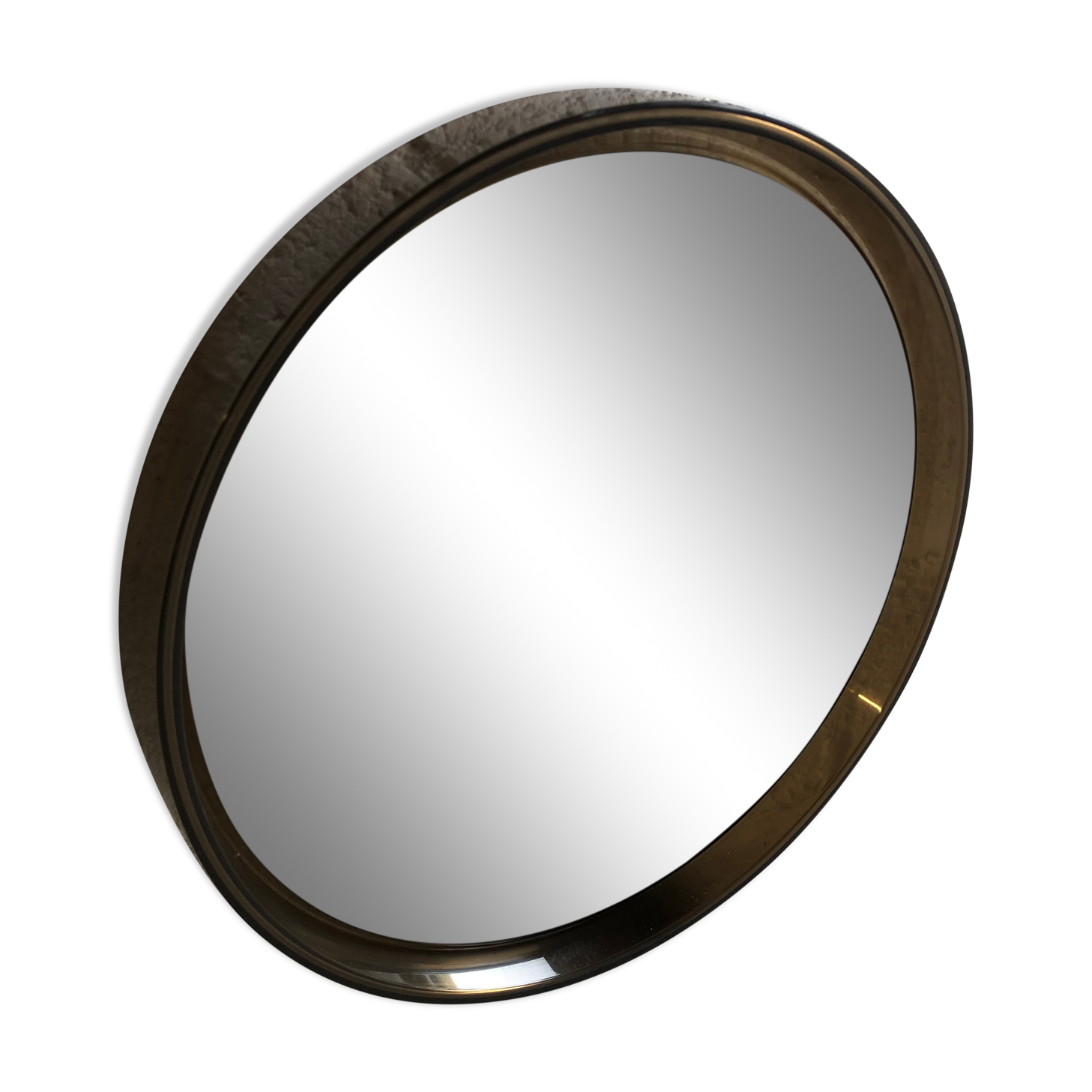 Round bathroom mirror 70s