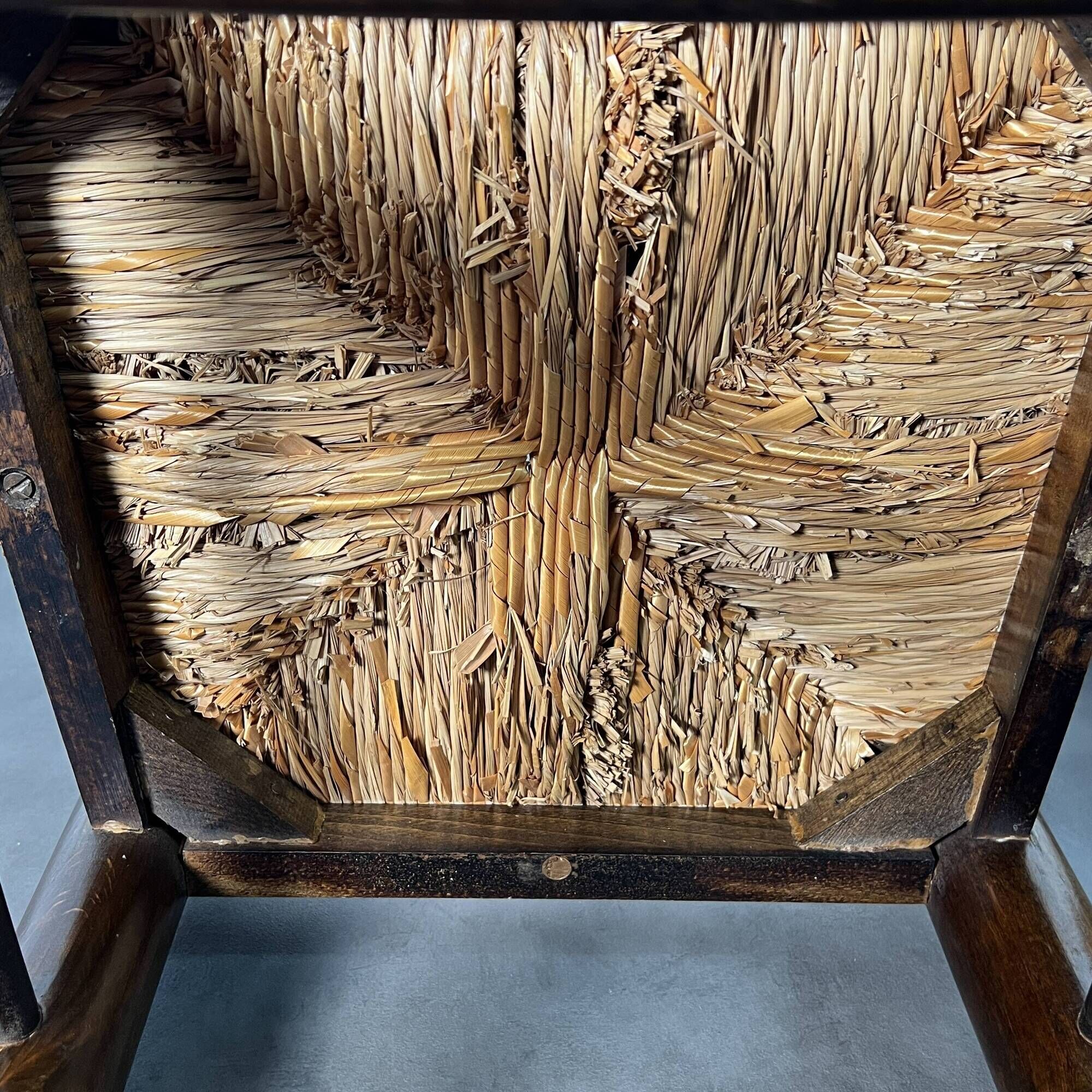 Pair of rush-seated chairs - Georges Robert, France circa 1950 Design