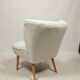 Vintage cocktail chair beige boucle expo 58