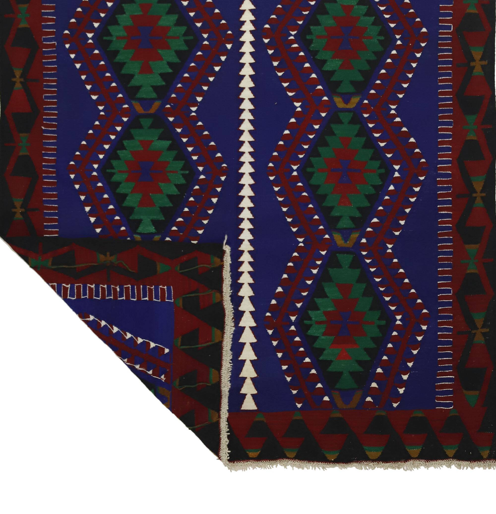 Area kilim rug ,vintage wool turkish handknotted kilim, 270 cmx 152 cm rug