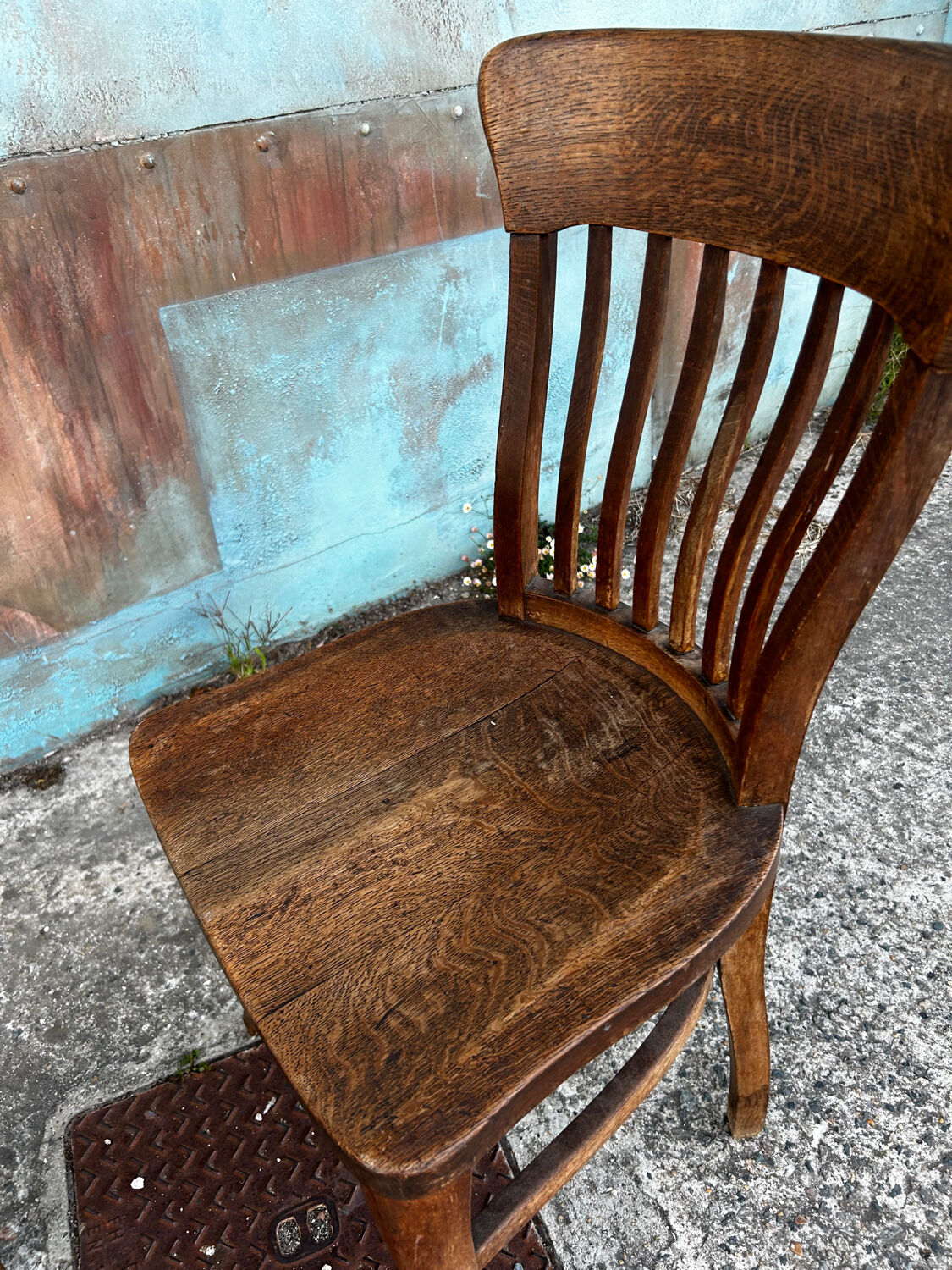 Maurice Lacour solid oak chair