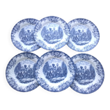 6 Johnson Bros Dinner Plates Model Coaching Scenes