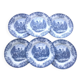 6 Johnson Bros Dinner Plates Model Coaching Scenes