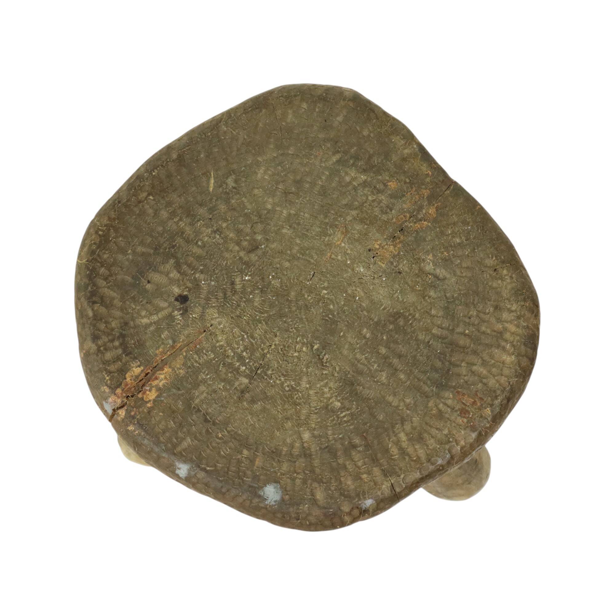 Old Rustic Tripod Stool Milk Stool Brutalism Style