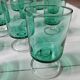12 vintage stemmed glasses