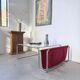 Table basse moderniste Bauhaus en acier tubulaire