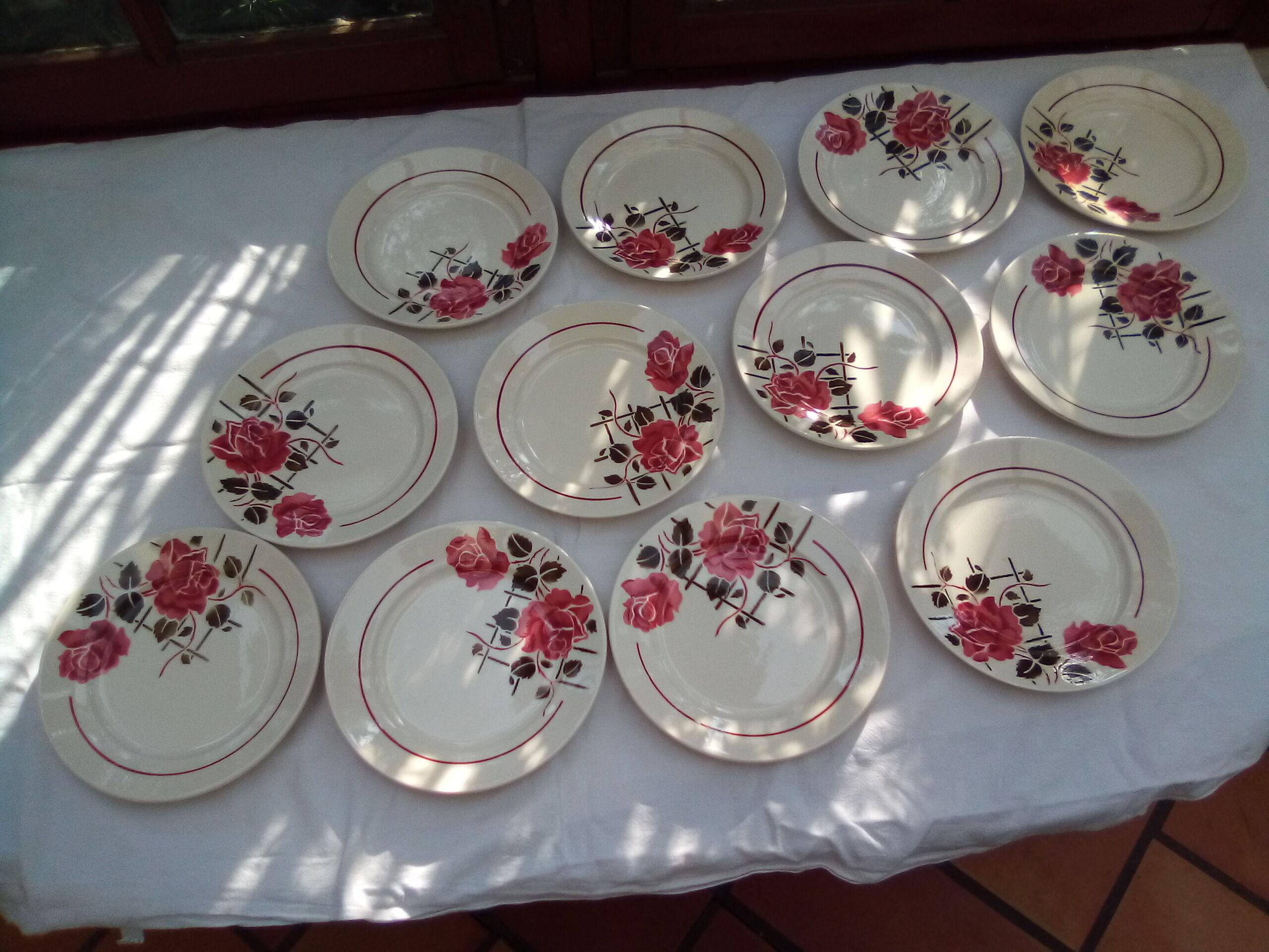 12 plates flat Simone / Badonviller