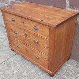 Solid pine chest of drawers
