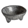 Vintage tripod bowl in hammered metal – brutalist catchall