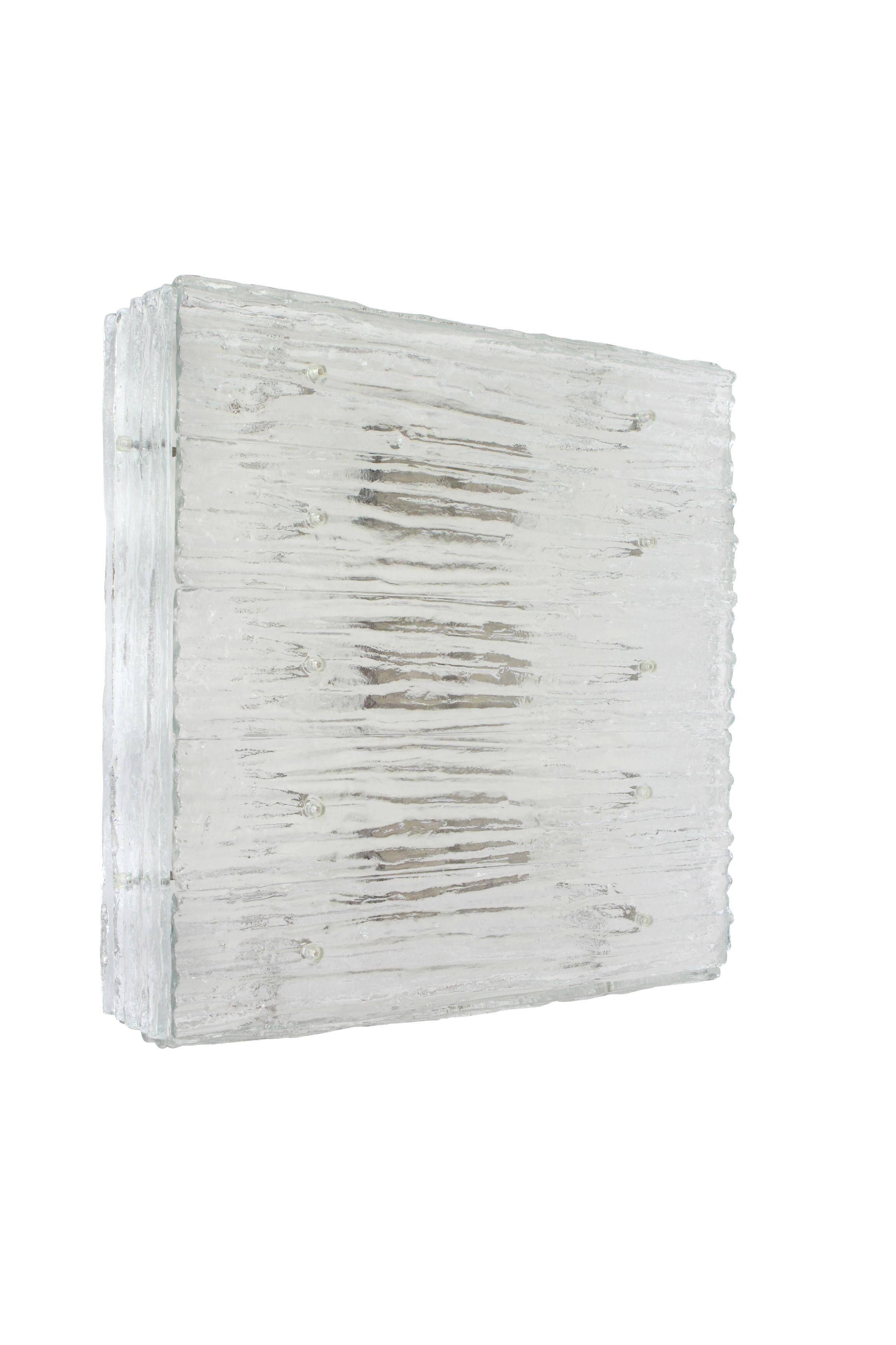 Murano glass ceiling lights by Kalmar, Austria, 1960s.