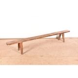 Vintage wooden bench brown
