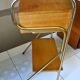Bedside table in the style of Jacques Hitier, 1960s.