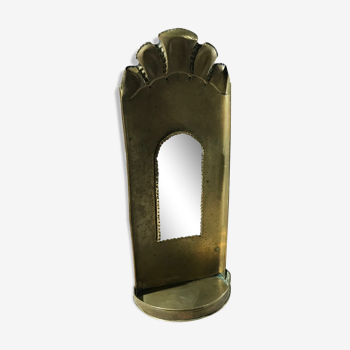 Brass mirror 19x48cm