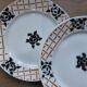 4 flat plates of Badonviller porcelain model Roscoff 2008105