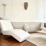 Méridienne design en tissu bouclettes