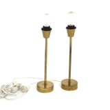 Set of 2 metal table lamps, Sweden, 1970