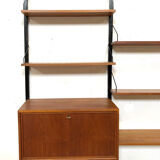 Vintage Poul Cadovius Royal System Wall Console