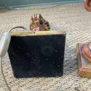 paire de pieds de lampe bois