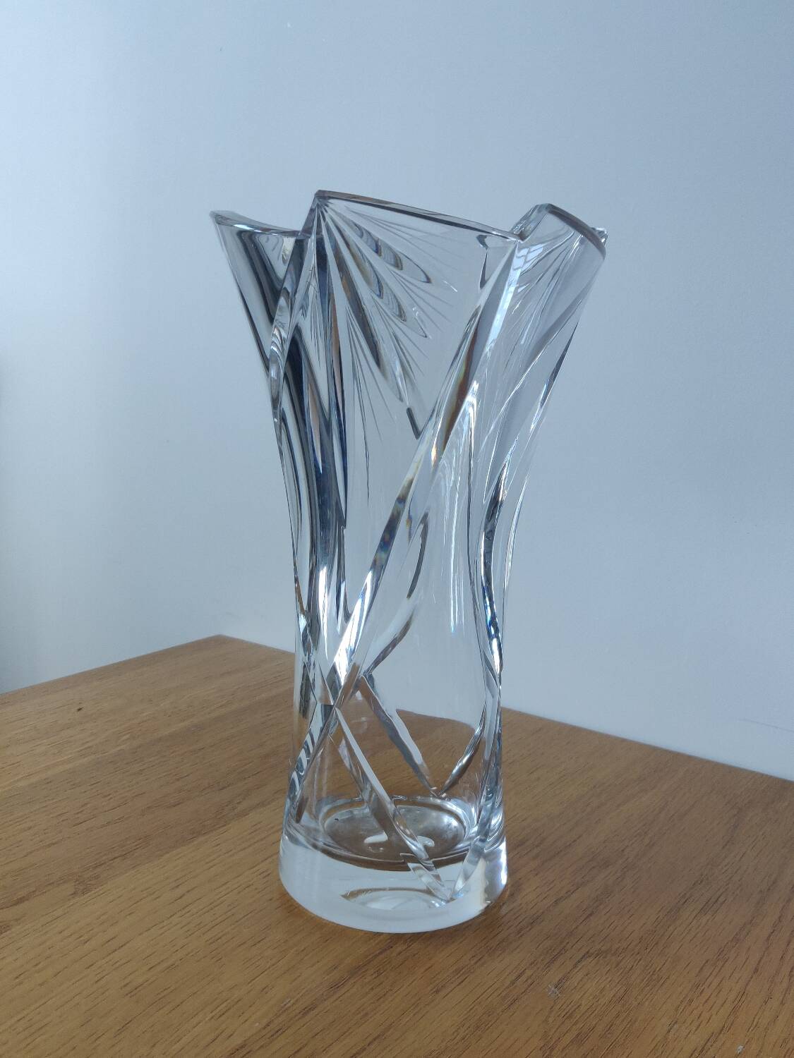 Bohemian crystal vase